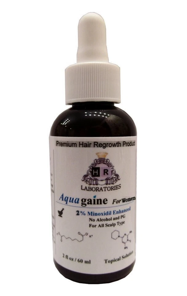 Aquagaine for Women: 2% Minoxidil No Alcohol/No PG for hair loss/regrowth - Image 1 of 1