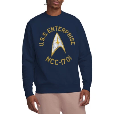 STAR TREK COLLEGIATE Licencia Adulto Pullover Cuello Redondo Sudadera SM-3XL Foto 1 de 3