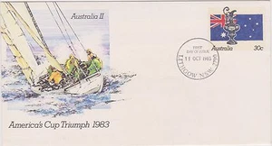 (Q9-34) 1983 AU PSE 30c America’s cup (A) FDI - Picture 1 of 1