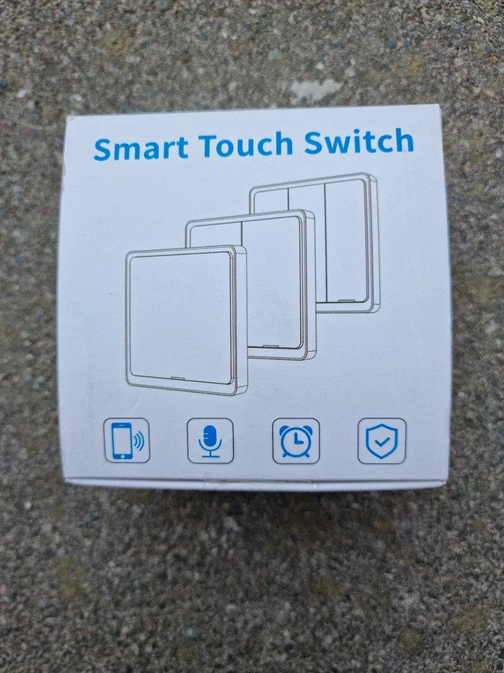 Interruptor de luz inteligente Alexa 2 velocidades 1 vía, interruptores de luz de pared WiFi Etersky / blanco - Imagen 1 de 1