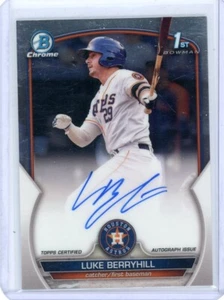 Luke Berryhill 2023 1st Bowman Chrome Prospect Auto #CPA-LBL Houston Astros - Picture 1 of 2