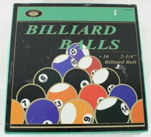 Tournament Choice Billiard Balls qty 16 size 2¼" Pool Cue Balls LF-BA-018 - Picture 1 of 3