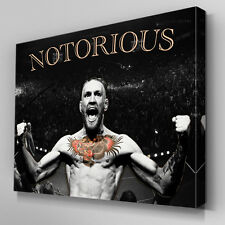S570 Conor McGregor UFC Notorious Canvas Art Framed Ready to Hang Poster Print