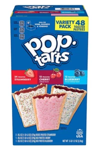 Pop Tarts Variety Pack Breakfast Toaster Pastries,  5lbs 1.2oz ea, total 48 Ct - Picture 1 of 9