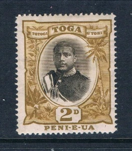 Tonga 1897 - 2d KGI Portrait -Wmk-Upwards - Die II - SC 41a [SG 42] MINT G7 - Picture 1 of 4