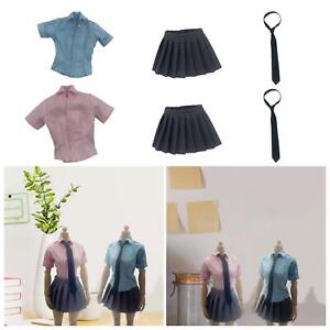 Action Figure Skirt, 1/6 Scale Women's Shirt, Miniature Character Clothes,