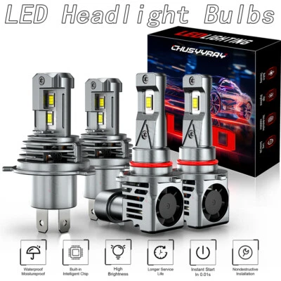 For Toyota Rav4 2001 2002 2003 2004 2005 4x LED Headlight Hi/Lo+ Fog light Bulb - Image 1 of 4