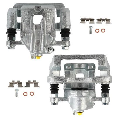 Brake Calipers w/ Bracket For 2007-2010 Hyundai Elantra l4 2.0L(Sedan) Rear Pair - Image 1 of 4