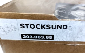 Ikea STOCKSUND Three (3) Seat Sofa 78.4" Cover Slipcover HOVSTEN GRAY WHITE New! - Picture 1 of 3