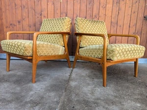 Lounge Sessel Vintage Easy Chair 60s Retro Danish Nussbaum Mid Century 60er 1/3 - Bild 1 von 14