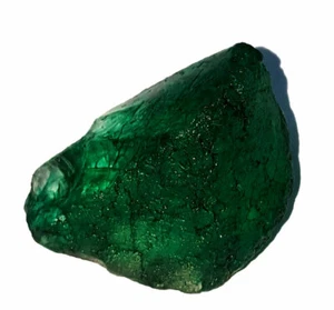 Esmeralda verde colombiana natural áspera 42,16 quilates piedras preciosas sueltas certificadas esmeralda - Imagen 1 de 6