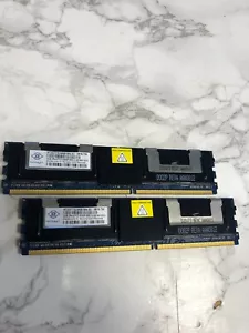 Nanya NT2G72U4NB1BN-3C 4GB 2GB 2Rx4 PC2-5300 DDR2 ECC RAM MEMORY UK SELLER - Picture 1 of 2
