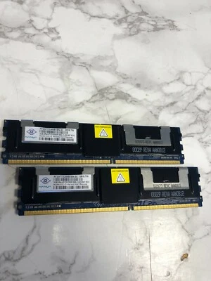 Nanya NT2G72U4NB1BN-3C 4GB 2GB 2Rx4 PC2-5300 DDR2 ECC  RAM MEMORY UK SELLER  - Image 1 of 2