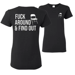 Alabama Boat Brawl Chair F*ck Around and Find Out Women Graphic Shirt - Picture 1 of 14