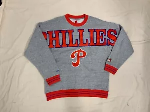 NEW MITCHELL AND NESS CREWNECK PHILADELPHIA PHILLIES LARGE - Picture 1 of 3