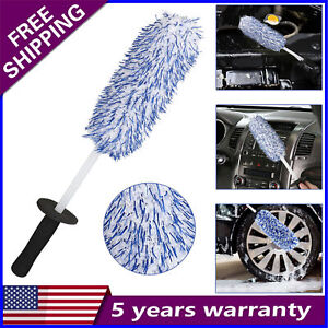 17in Car Wheel Brush Rims Tire Seat Wash Engine Cleaning Kit Auto Detailing Tool