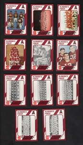1989 ALABAMA'S FINEST FOOTBALL 11 CARD LOT, NATIONAL CHAMPIONS 1925 THRU 1979 - Picture 1 of 3