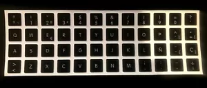 Pegatinas teclado español Apple Macbook/MacBook Pro 2006-2015 - spanish stickers - Bild 1 von 3