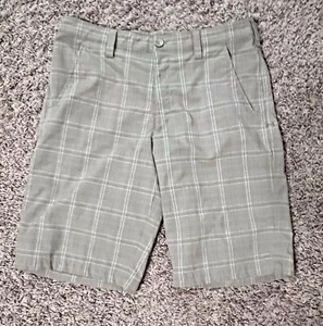 Under Armour Men's Performance Golf Shorts Style 1236345 Olive Plaid Sz 34 - Picture 1 of 6