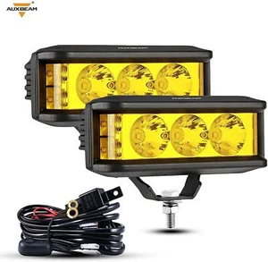 Auxbeam 5" 30W LED Light Bar Side Shooter Pod Nebelscheinwerfer Spot Licht (gelber Strahl) - Bild 1 von 12