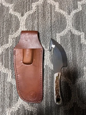 CUCHILLOS DE ALASKA LIGHT HUNTER CUCHILLO TRIPA GANCHO D2 ACERO MANGO DE CIERVO  Foto 1 de 3