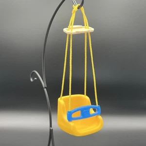 Ricambio casa delle bambole Little Tikes tetto blu: altalena per bambini gialla e blu - Foto 1 di 3