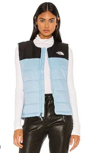 Women's The North Face 1996 Retro Nuptse 700 Down Vest Angel Falls Blue LG BNWT - Picture 1 of 16