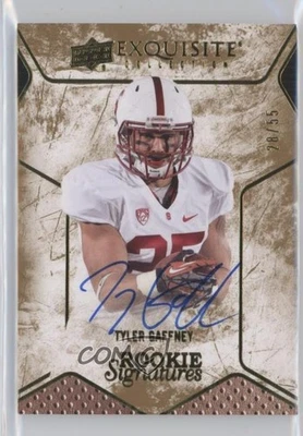 2014 Upper Deck Exquisite Collection Signatures /55 Tyler Gaffney Rookie Auto RC - Image 1 of 2