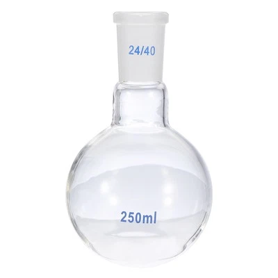 250ml Boiling Flask, Glass Single Neck Round Bottom Flask Foto 1 de 4