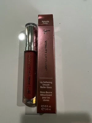 It Cosmetics Vitality Lip Flush Stain LipSoftening Butter Gloss Naturally Pretty - Image 1 of 3
