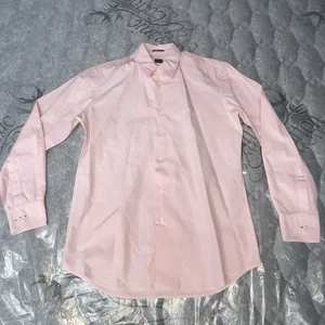 Paul Smith London Button Up Shirt Gingham Check Luxury Pink Lightweight Italy Lg - Picture 1 of 11