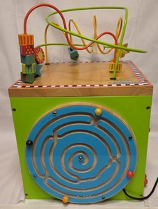 Parents®️ BY BATTAT Spielset pädagogisch Holz Kleinkind Labyrinth Aktivitätswürfel 19 Zoll! - Bild 1 von 5