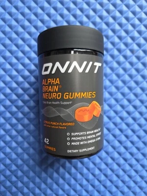 Neurogomitas ONNIT Alpha BRAIN®, apoyo diario para la salud cerebral y la cognición, 42 quilates Foto 1 de 4
