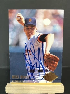Tarjeta de béisbol autografiada firmada por Mike Moore 1994 Fleer Ultra 58 Detroit Tigers - Imagen 1 de 1