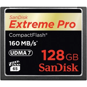 SanDisk 128GB Extreme Pro CF 160MB/s 128 GB CompactFlash 160 MB/s 150 MB/s - Picture 1 of 1