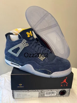 Nike Air Jordan 4 IVRetro Michigan PE amostra novo na caixa  - Imagem 1 de 4