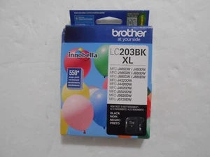 GENUINE Brother LC203BK Black High Yield Ink Cartridge LC203BK Expired 06/2019 - Picture 1 of 3