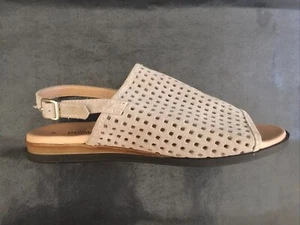 NEW Barbara Barbieri Shoes Womens 7 Perforated Leather Made in Italy Sandals - Picture 1 of 10