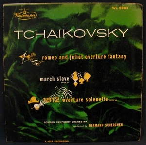 TCHAIKOVSKY: ROMEO & JULIET 1812 OVERTURE-HERMANN SCHERCHEN-WESTMINISTER #WL5282 - Imagen 1 de 3