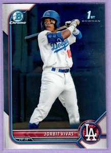 2022 Bowman Cromo Jorbit Vivas Mojo Refractor Dodgers SP - Imagen 1 de 2