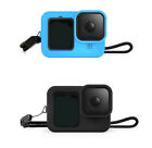 Étui en silicone compatible GoPro Hero 11 12 housse de protection anti-saleté avec longe