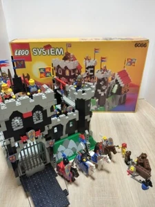 LEGO System Castle Black Knight's Castle 6086 In 1992 Used Retired W/Box &Manual - Picture 1 of 19