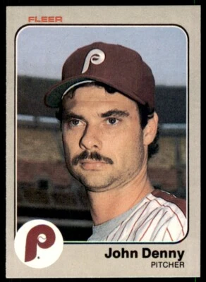 1983 Fleer John Denny .  Philadelphia Phillies #158 - Image 1 of 2