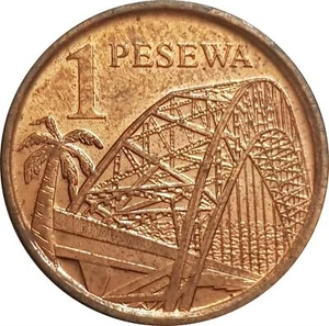 Ghana 1 Pesewa Coin | KM37 | 2007 - Picture 1 of 2