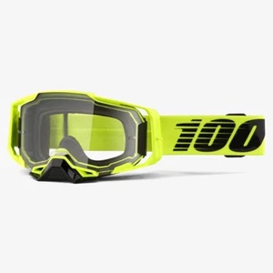 100% Armega Nuclear Citrus clear Lens Off Road Dirt Motocross Goggles - Picture 1 of 1