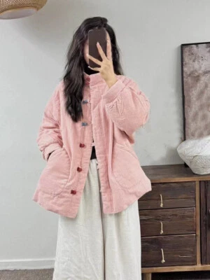 Chinese Style Womens Cotton Padded Quilted Warm Thicken Coats Jackect Outerwear - Image 1 of 4
