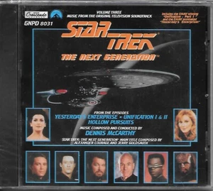 Star Trek: The Next Generation TV Soundtrack CD Volumen 3 GNPD 8031 NUEVO SELLADO - Imagen 1 de 2