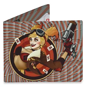 DC BOMBSHELLS HARLEY QUINN MIGHTY WALLET LIGHTWEIGHT TYVEK PX EXCLUSIVE NEW - Picture 1 of 2