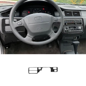 Cubierta de panel de consola central de fibra de carbono para Honda Civic 1992-1995 2 puertas - Imagen 1 de 14