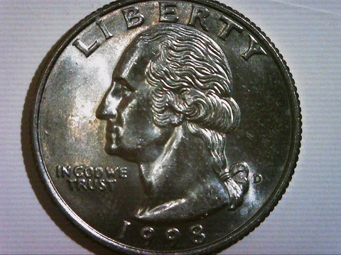 1998-D 25C Washington Quarter Last Of The Eagle Reverse "Tripled Eyed Eagle" Cover